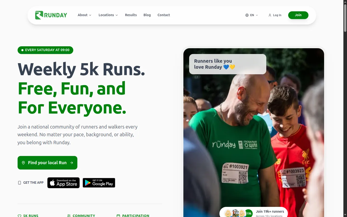 Runday — the running events platform with map search